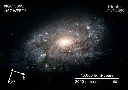 Spiral Galaxy NGC 3949: A Galaxy Similar to the Milky Way - NASA